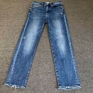 Pistola Jeans Cropped Ankle Straight Jeans Women's Size 26 Blue Medium Wash